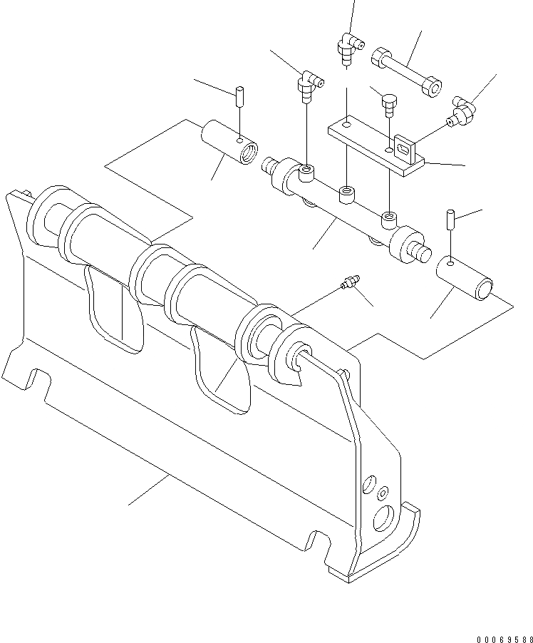 Схема запчастей Komatsu WA250-5L - ГИДРАВЛ COUPLER (2-Х СЕКЦИОНН.) РАБОЧЕЕ ОБОРУДОВАНИЕ