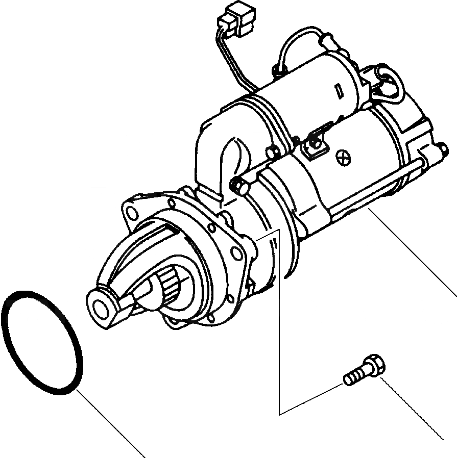 Схема запчастей Komatsu WA250-1LC - CRANKING МОТОР КРЕПЛЕНИЕ КОМПОНЕНТЫ ДВИГАТЕЛЯ & ЭЛЕКТРИКА