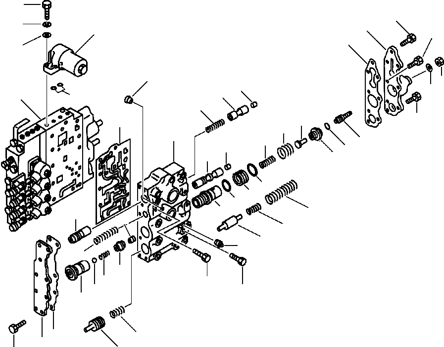 Схема запчастей Komatsu WA250-1LC - КЛАПАН УПРАВЛЕНИЯ ТРАНСМИССИЕЙ ВЕРХН. ASSEMBLY ГИДРОТРАНСФОРМАТОР И ТРАНСМИССИЯ