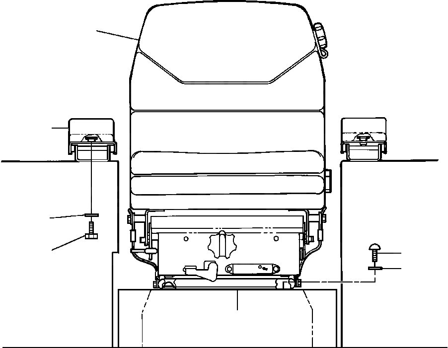 Схема запчастей Komatsu WA250-1LC - СИДЕНЬЕ ОПЕРАТОРА КРЕПЛЕНИЕ (SEARS MFG.) РАМА