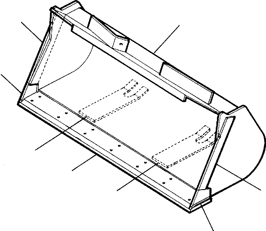 Схема запчастей Komatsu WA250-1LC - ОСНОВН. PURPOSE КОВШ (.7 CUBIC YARD) РАБОЧЕЕ ОБОРУДОВАНИЕ