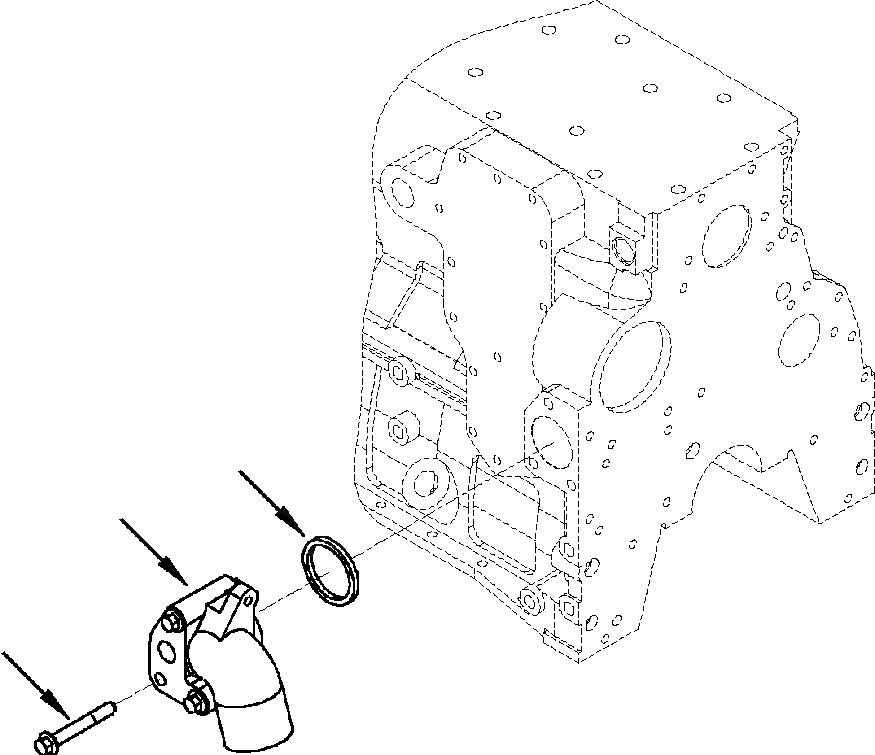 Схема запчастей Komatsu WA250-3L - FIG. A-A ВОДН. ВХОДН. СОЕДИН-Е ДВИГАТЕЛЬ