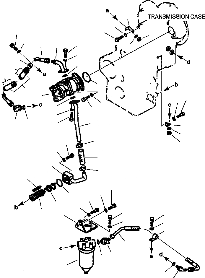 Схема запчастей Komatsu WA250-3L - FIG. F-A ТРАНСМИССИЯ - ТРУБЫ - НАСОС ТРАНСМИССИИ И ФИЛЬТР. СИЛОВАЯ ПЕРЕДАЧА И КОНЕЧНАЯ ПЕРЕДАЧА