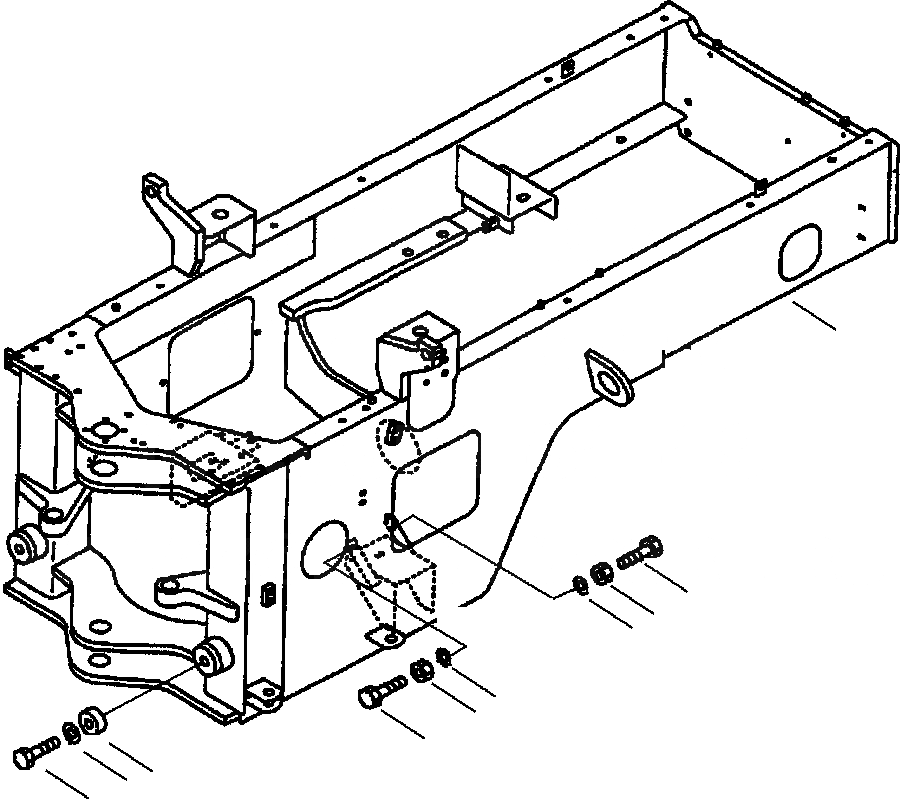 Схема запчастей Komatsu WA250-3L - FIG. J-A ЗАДН. РАМА ОСНОВНАЯ РАМА И ЕЕ ЧАСТИ