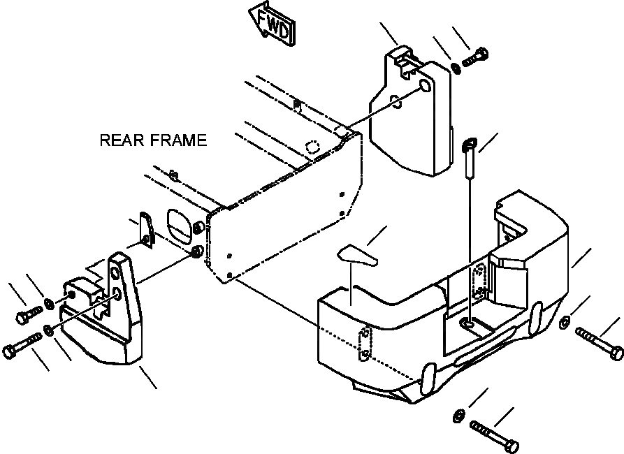 Схема запчастей Komatsu WA250-3L - FIG. M-A ДОПОЛН. ПРОТИВОВЕС ЧАСТИ КОРПУСА