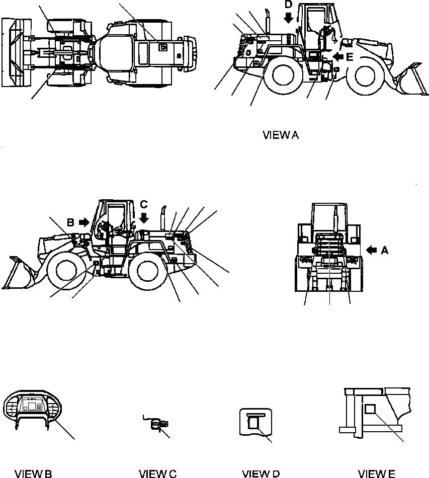 Схема запчастей Komatsu WA250-3L - FIG. U-A МАРКИРОВКА - ФРАНЦИЯ МАРКИРОВКА