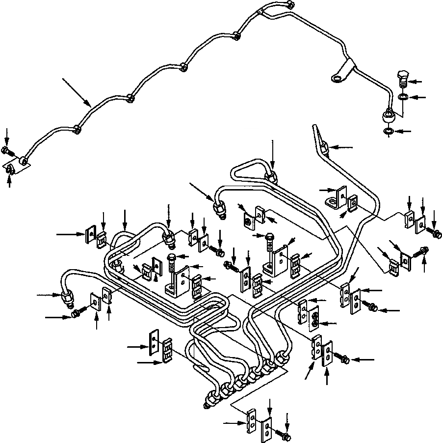 Схема запчастей Komatsu WA250-3MC - A-AA9 ТОПЛИВОПРОВОД. ДВИГАТЕЛЬ