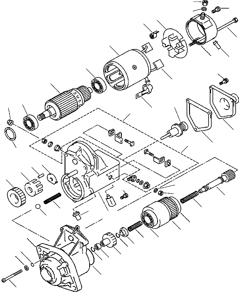 Схема запчастей Komatsu WA250-3MC - A-AA7 СТАРТЕР V - .KW - CURRENT ВЕРСИЯ ДВИГАТЕЛЬ