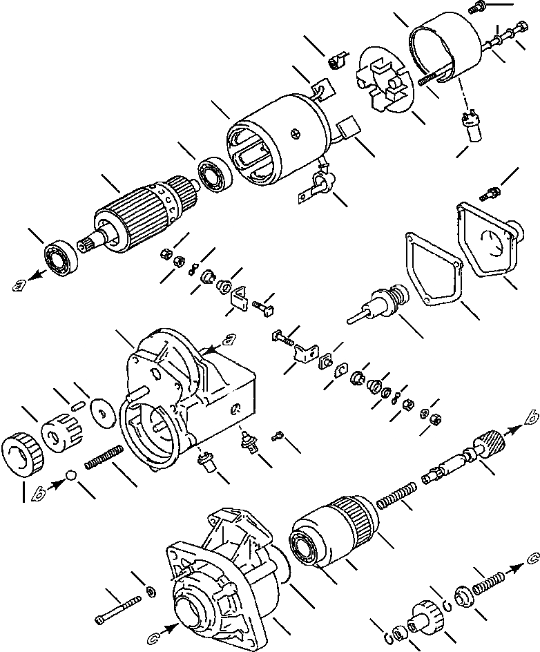 Схема запчастей Komatsu WA250-3MC - A-AA СТАРТЕР V .KW - EARLIER ВЕРСИЯ ДВИГАТЕЛЬ