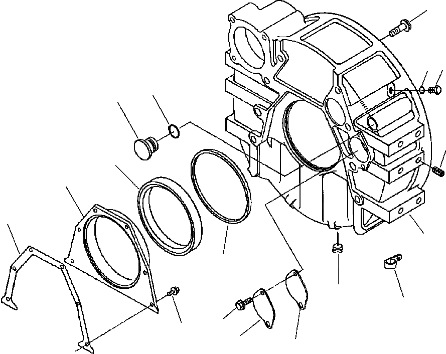 Схема запчастей Komatsu WA250-3MC - A8-AA КАРТЕР МАХОВИКА ДВИГАТЕЛЬ