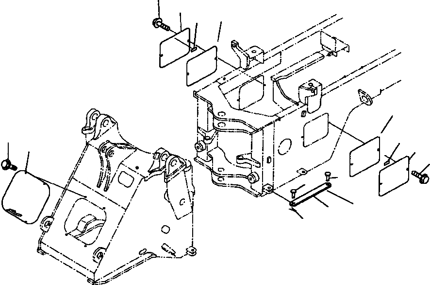 Схема запчастей Komatsu WA250-3MC - J9-A БЛОКИР. ШАНГА И КРЫШКАС СЕКЦ. ТРУБЫ ОСНОВНАЯ РАМА И ЕЕ ЧАСТИ