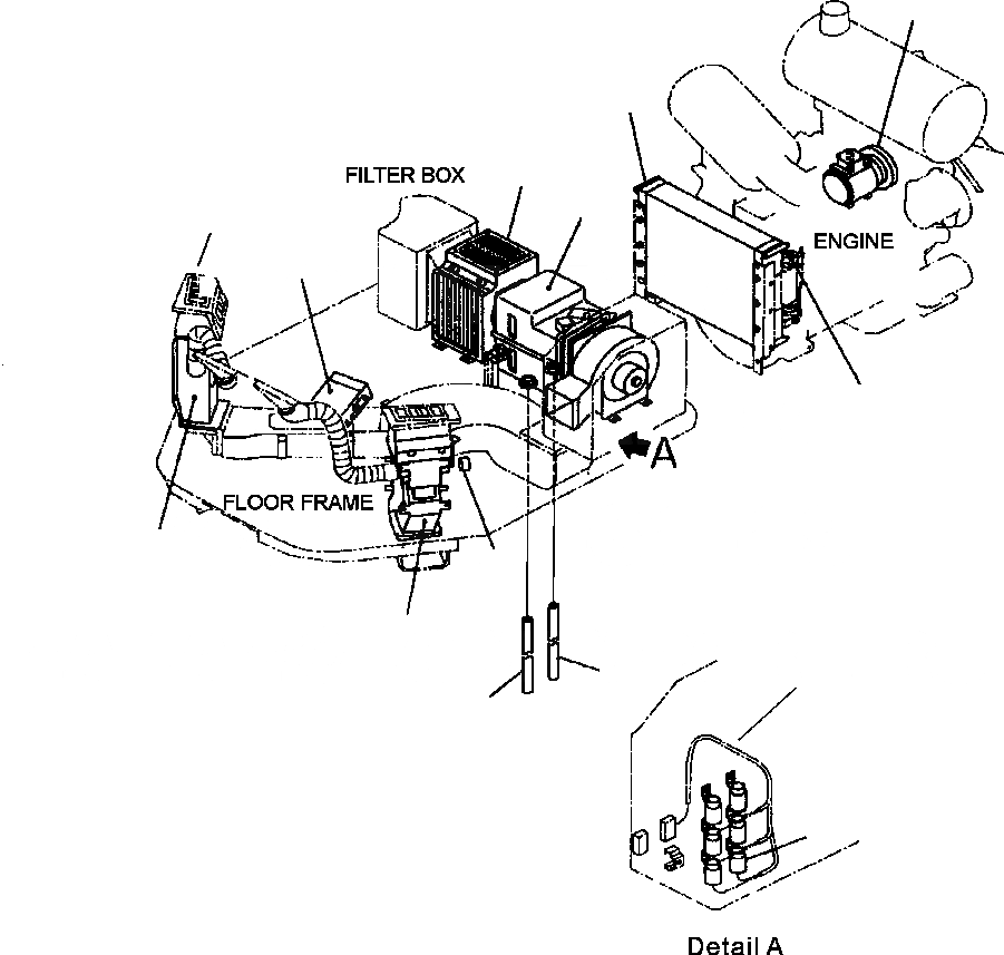 Схема запчастей Komatsu WA250-3MC - K7-A КОНДИЦ. ВОЗДУХА OPERATORXD S ОБСТАНОВКА И СИСТЕМА УПРАВЛЕНИЯ