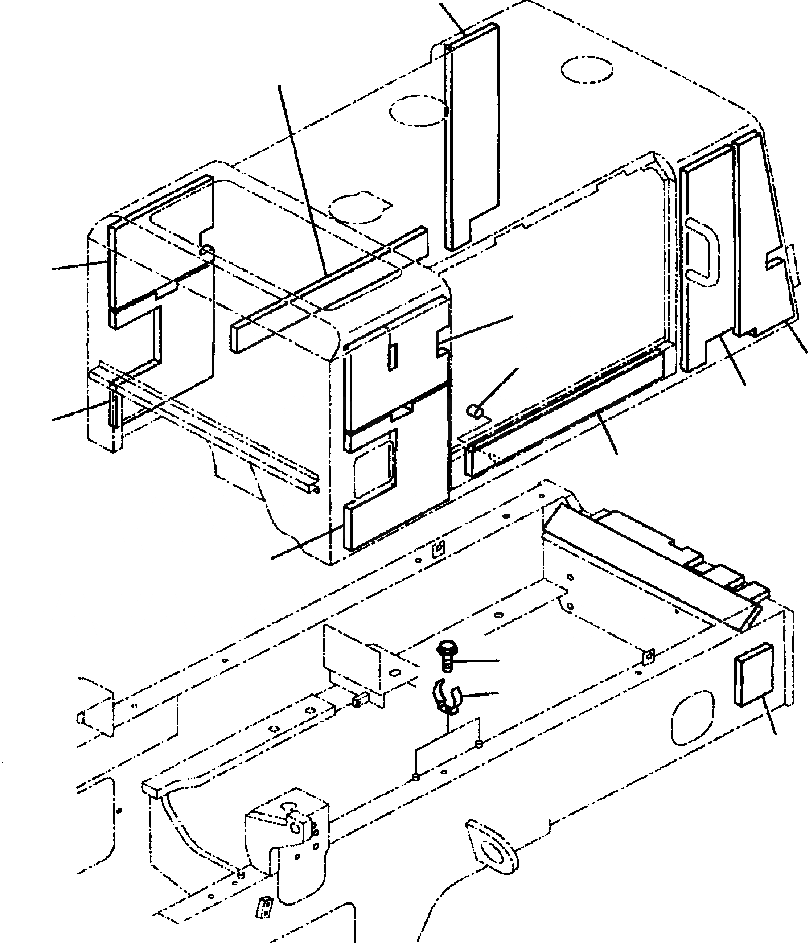 Схема запчастей Komatsu WA250-3MC - M-A КАПОТ NOISE ABATEMENT ЧАСТИ ЧАСТИ КОРПУСА