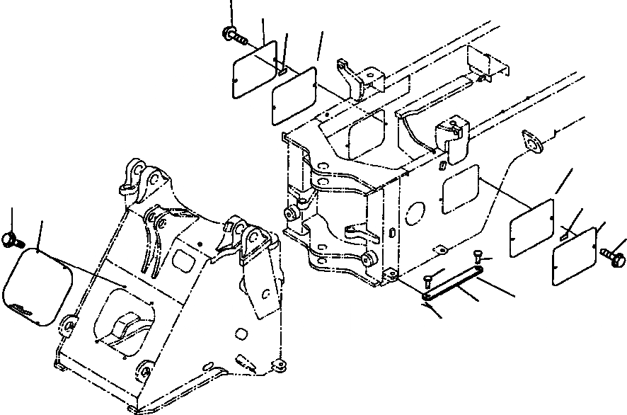 Схема запчастей Komatsu WA250PT-3MC - FIG. J9-A БЛОКИР. ШАНГА И КРЫШКА- С 3-Х СЕКЦИОНН. ТРУБЫ ОСНОВНАЯ РАМА И ЕЕ ЧАСТИ