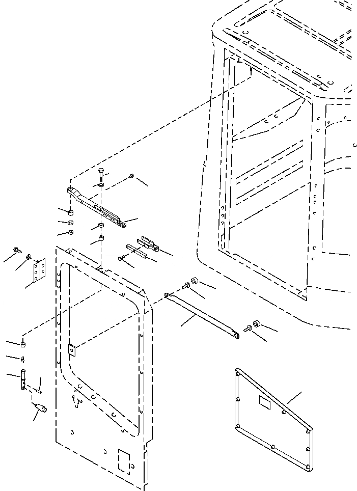 Схема запчастей Komatsu WA250PT-3MC - FIG. K-A OPERATOR КАБИНА - ПРАВ. ДВЕРЬ ЭЛЕМЕНТЫ КРЕПЛЕНИЯ КАБИНА ОПЕРАТОРА И СИСТЕМА УПРАВЛЕНИЯ