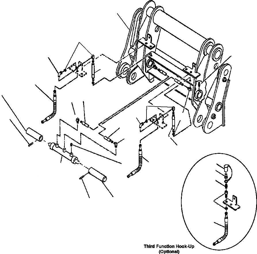 Схема запчастей Komatsu WA250PT-3MC - FIG. T7-A ГИДРАВЛ COUPLER - PARALLEL LIFT РАБОЧЕЕ ОБОРУДОВАНИЕ