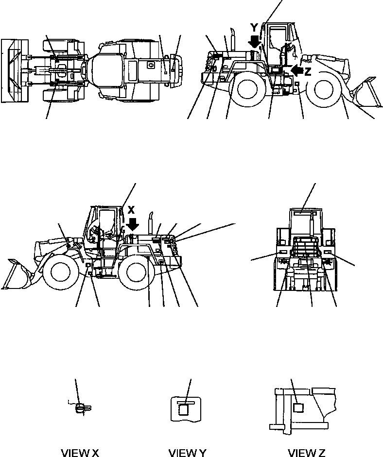 Схема запчастей Komatsu WA250PT-3MC - FIG. U-A МАРКИРОВКА - ФРАНЦИЯ МАРКИРОВКА