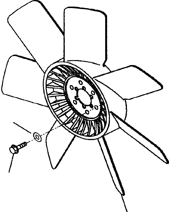 Схема запчастей Komatsu WA250PT-3L - FIG NO. B-A ВЕНТИЛЯТОР ОХЛАЖДЕНИЯ КОМПОНЕНТЫ ДВИГАТЕЛЯ