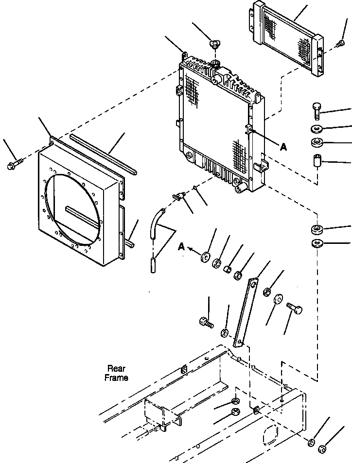 Схема запчастей Komatsu WA250PT-3L - FIG NO. C-A РАДИАТОР СИСТЕМА ОХЛАЖДЕНИЯ