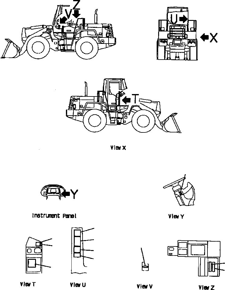 Схема запчастей Komatsu WA250PT-3L - FIG NO. K-A ПОЛ ТАБЛИЧКИ (АНГЛ.) КАБИНА ОПЕРАТОРА И СИСТЕМА УПРАВЛЕНИЯ