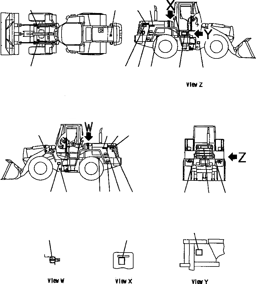 Схема запчастей Komatsu WA250PT-3L - FIG NO. U-A МАРКИРОВКА (АНГЛ.) МАРКИРОВКА