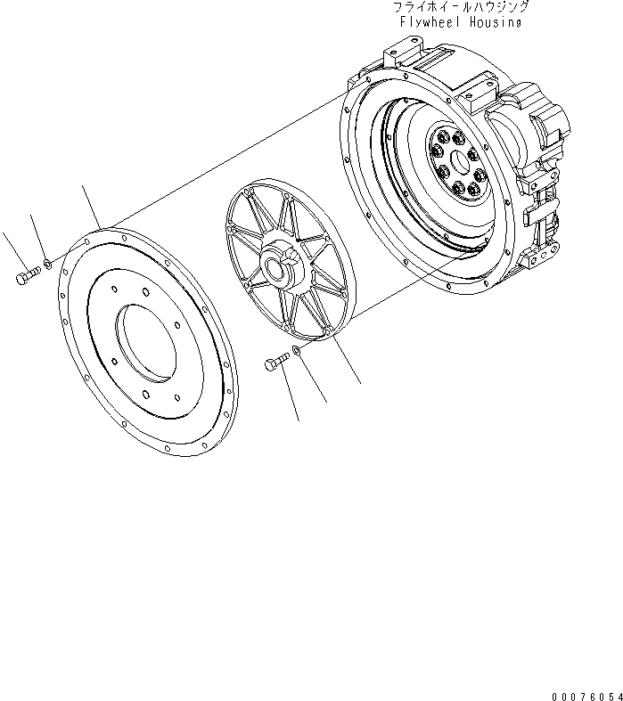 Схема запчастей Komatsu WA250PT-5L - ДЕМПФЕР КОМПОНЕНТЫ ДВИГАТЕЛЯ