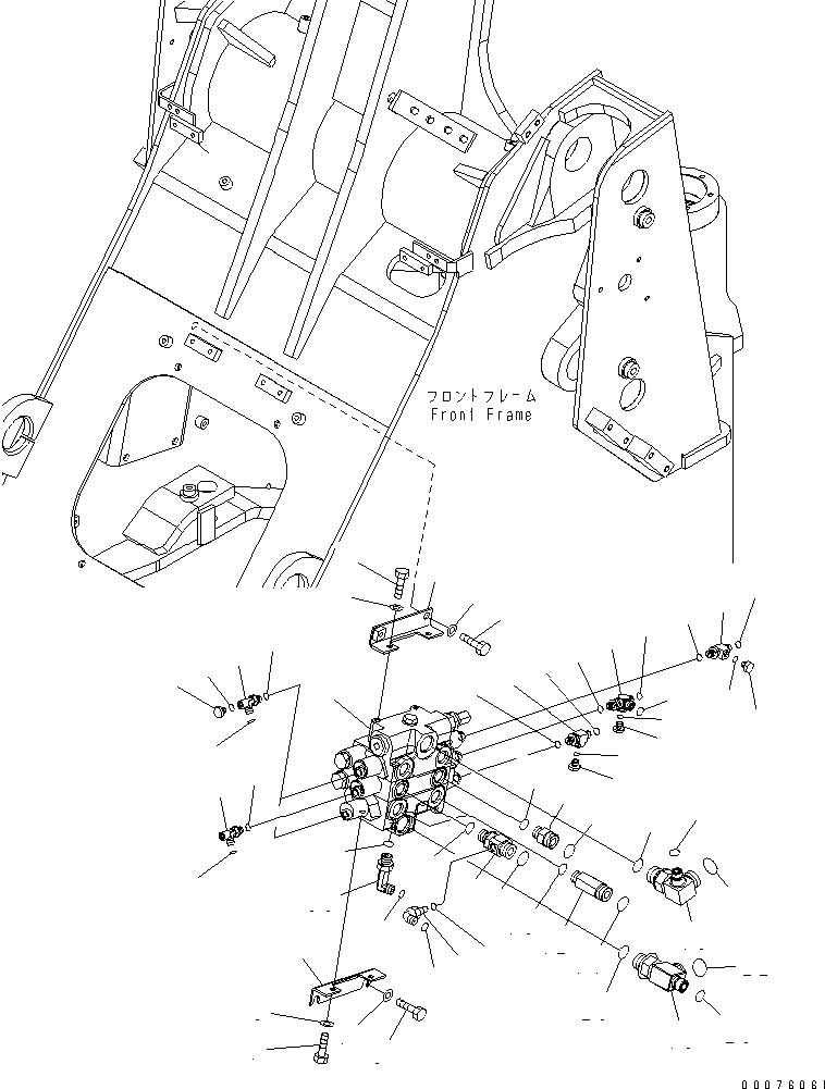 Схема запчастей Komatsu WA250PT-5L - УПРАВЛЯЮЩ. КЛАПАН (3-Х СЕКЦИОНН. КРЕПЛЕНИЕ) (ДЛЯ E.C.S.S.) ГИДРАВЛИКА