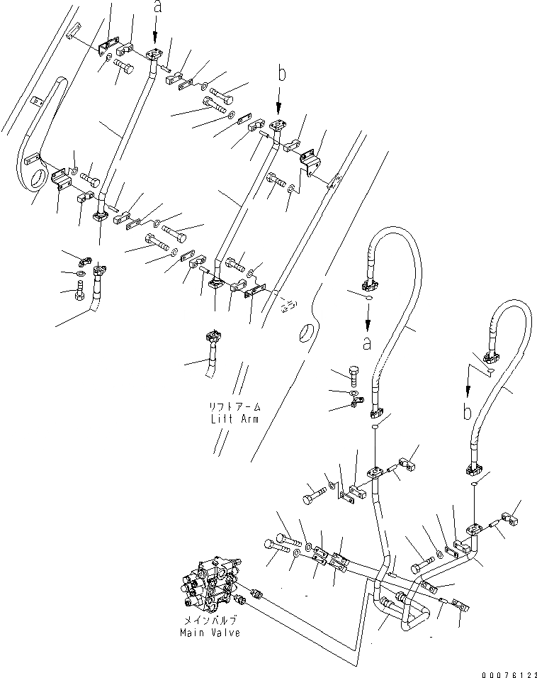 Схема запчастей Komatsu WA250PT-5L - ГИДРОЛИНИЯ (JRB COUPLER) ГИДРАВЛИКА