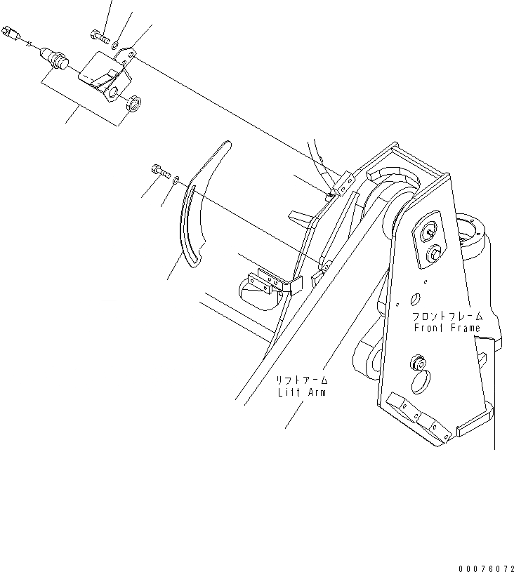 Схема запчастей Komatsu WA250PT-5L - СТРЕЛА И BELL CRANK (КОНЦЕВ. ВЫКЛЮЧ-ЛЬ ПОДЪЕМА СТРЕЛЫ) РАБОЧЕЕ ОБОРУДОВАНИЕ