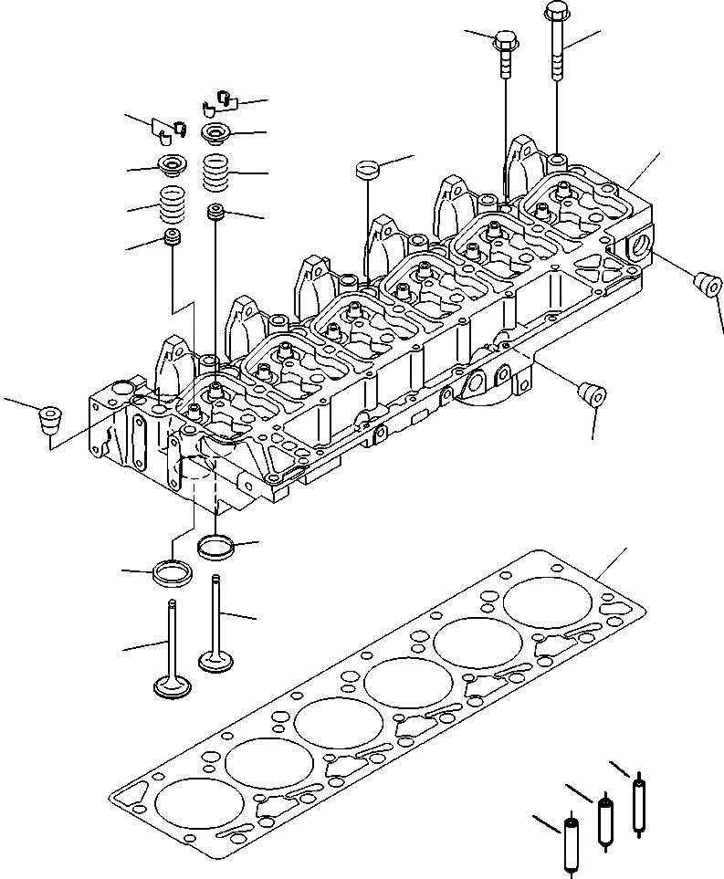Схема запчастей Komatsu WA320-5L - A-AA ГОЛОВКА ЦИЛИНДРОВ ДВИГАТЕЛЬ