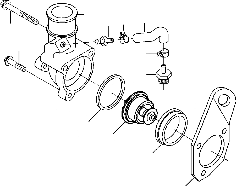 Схема запчастей Komatsu WA320-5L - A9-AA ТЕРМОСТАТ И КРЕПЛЕНИЕ ДВИГАТЕЛЬ