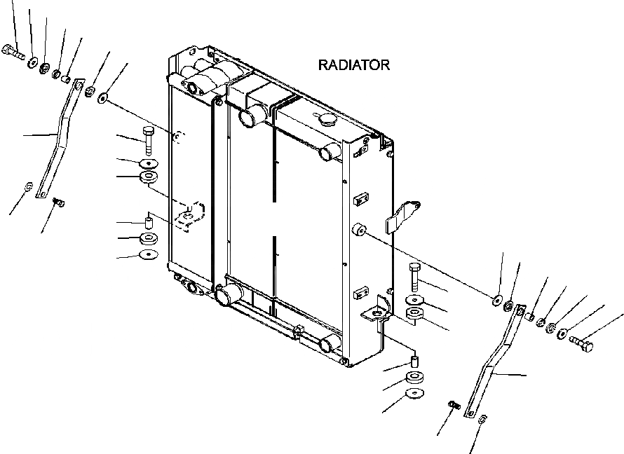 Схема запчастей Komatsu WA320-5L - C-A КРЕПЛЕНИЕ РАДИАТОРА СИСТЕМА ОХЛАЖДЕНИЯ