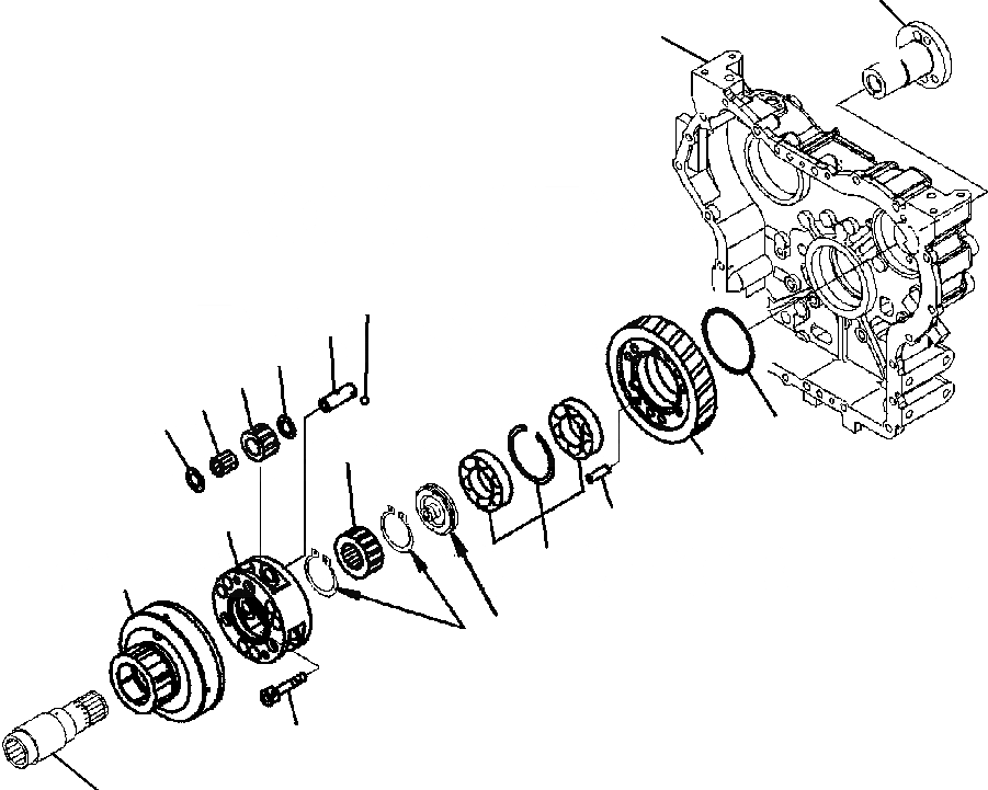 Схема запчастей Komatsu WA320-5L - F-A КОРПУС ПЕРЕДАЧИ ПРИВОД СИЛОВАЯ ПЕРЕДАЧА И КОНЕЧНАЯ ПЕРЕДАЧА