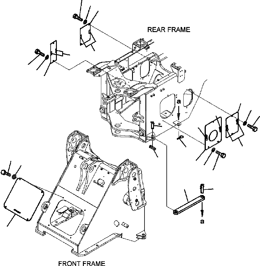 Схема запчастей Komatsu WA320-5L - J9-A БЛОКИР. BAR И КРЫШКАСТАНДАРТН. ОСНОВНАЯ РАМА И ЕЕ ЧАСТИ