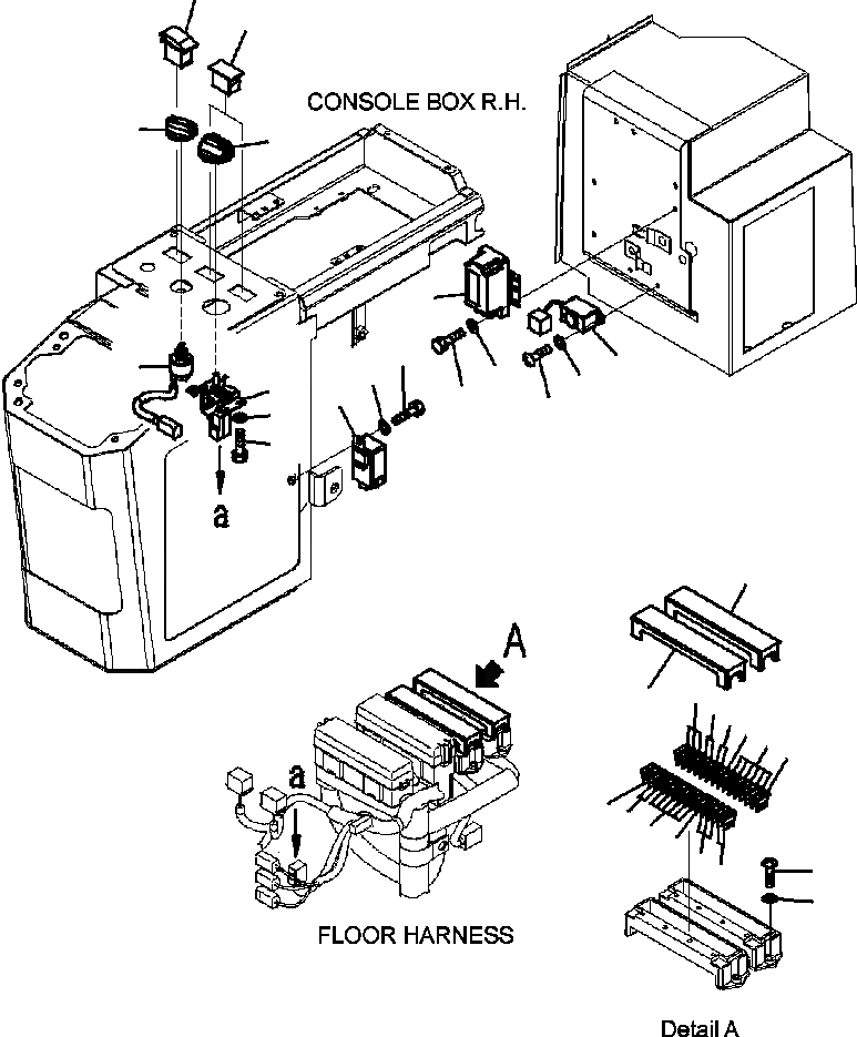Схема запчастей Komatsu WA320-5L - K-A КОНСОЛЬН. БЛОК ПРЕДОХРАНИТЕЛЬS OPERATORXD S ОБСТАНОВКА И СИСТЕМА УПРАВЛЕНИЯ