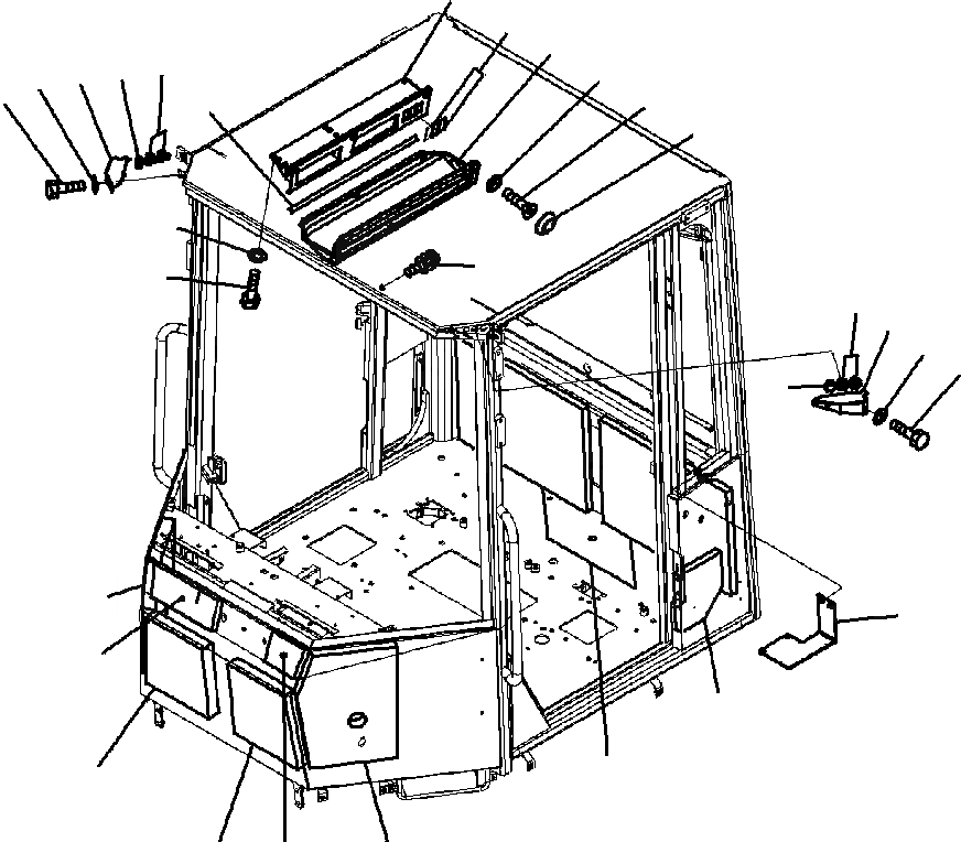 Схема запчастей Komatsu WA320-5L - K-A КАБИНА ROPS ЩИТКИ, COVER OPERATORXD S ОБСТАНОВКА И СИСТЕМА УПРАВЛЕНИЯ