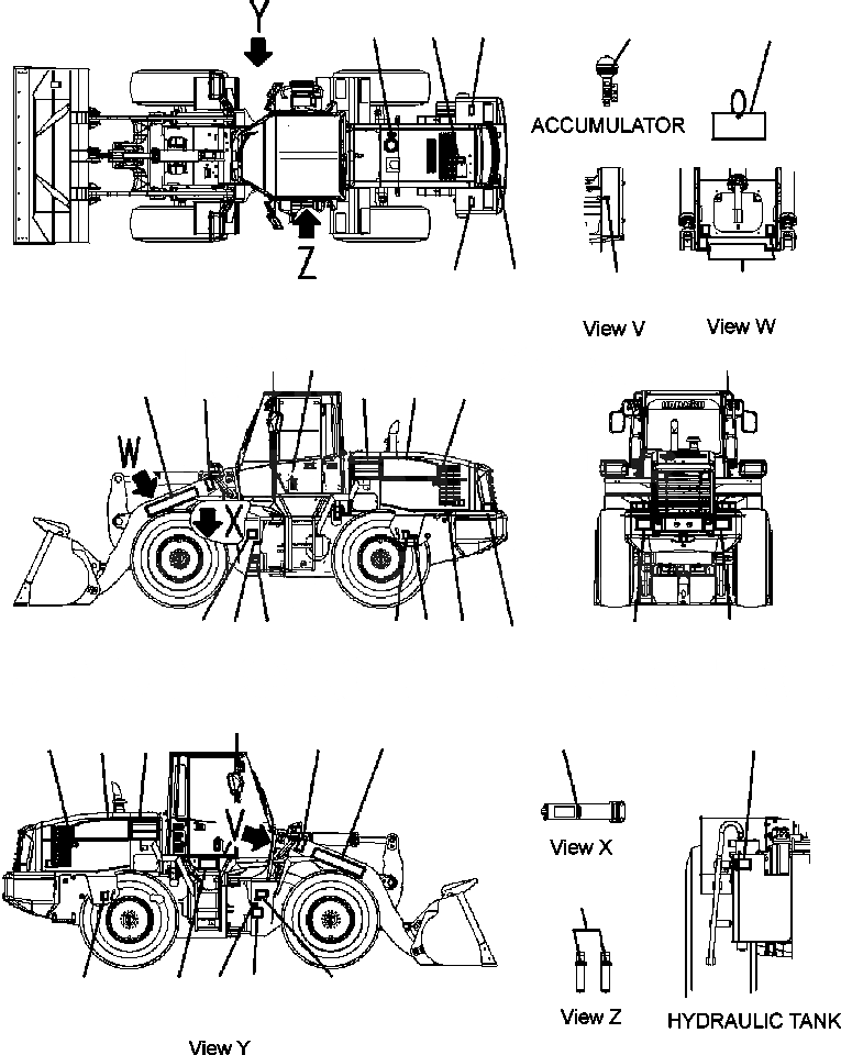 Схема запчастей Komatsu WA320-5L - U-A МАРКИРОВКА МАРКИРОВКА