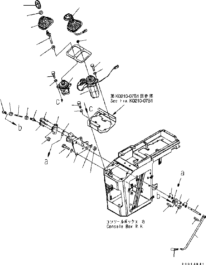 Схема запчастей Komatsu WA320-5 - ПОЛ (УПРАВЛЕНИЕ ПОГРУЗКОЙ) (/) (КЛАПАН PPC И РЫЧАГ) (ДЛЯ MONO+MONO РЫЧАГ) OPERATOR’S ОБСТАНОВКА И СИСТЕМА УПРАВЛЕНИЯ