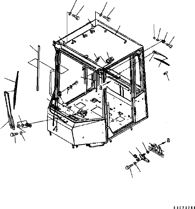 Схема запчастей Komatsu WA320-5 - КАБИНА ROPS (ДВОРНИКИ) OPERATOR’S ОБСТАНОВКА И СИСТЕМА УПРАВЛЕНИЯ