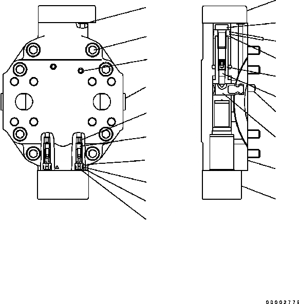 Схема запчастей Komatsu WA320-5 - МОТОР (/) (№B-B8) ОСНОВН. КОМПОНЕНТЫ И РЕМКОМПЛЕКТЫ