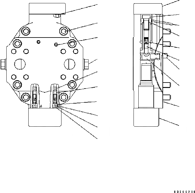 Схема запчастей Komatsu WA320-5 - МОТОР (/) (№B9-) ОСНОВН. КОМПОНЕНТЫ И РЕМКОМПЛЕКТЫ