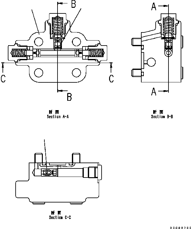 Схема запчастей Komatsu WA320-5 - МОТОР (/7) (С ORIFICE) (№B-B8) ОСНОВН. КОМПОНЕНТЫ И РЕМКОМПЛЕКТЫ