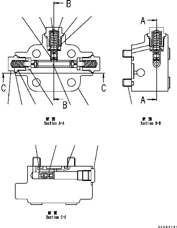 Схема запчастей Komatsu WA320-5 - МОТОР (7/7) (БЕЗ ORIFICE) (№B-B8) ОСНОВН. КОМПОНЕНТЫ И РЕМКОМПЛЕКТЫ