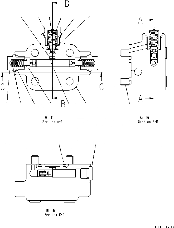 Схема запчастей Komatsu WA320-5 - МОТОР (7/7) (БЕЗ ORIFICE) (№B9-) ОСНОВН. КОМПОНЕНТЫ И РЕМКОМПЛЕКТЫ