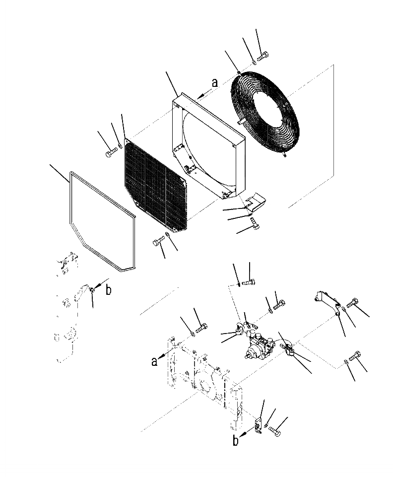 Схема запчастей Komatsu WA320-6 - C-A ЗАЩИТА ВЕНТИЛЯТОРА ШИР. СЕРДЦЕВИНА РАДИАТОР СИСТЕМА ОХЛАЖДЕНИЯ