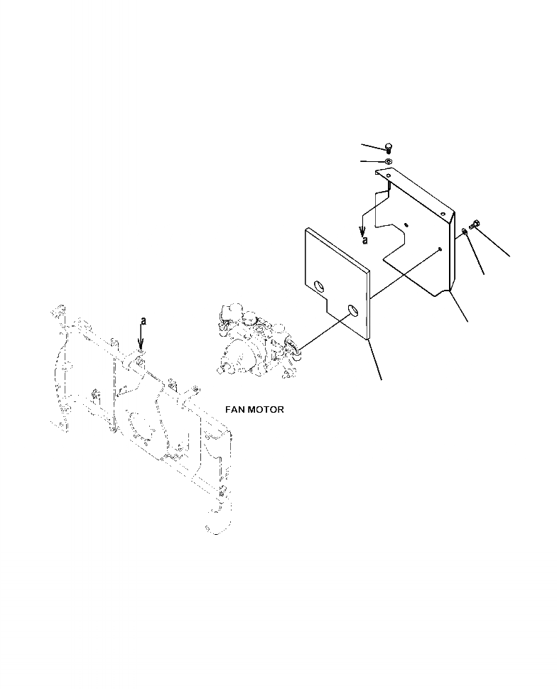 Схема запчастей Komatsu WA320-6 - C-7A ВЕНТИЛЯТОР РАДИАТОРА МОТОР COVER СИСТЕМА ОХЛАЖДЕНИЯ