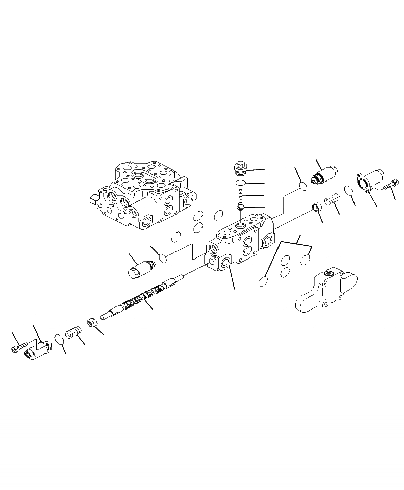 Схема запчастей Komatsu WA320-6 - H-A УПРАВЛЯЮЩ. КЛАПАН COMPLETE ASSEMBLY - 3-Х СЕКЦИОНН. (/) ГИДРАВЛИКА