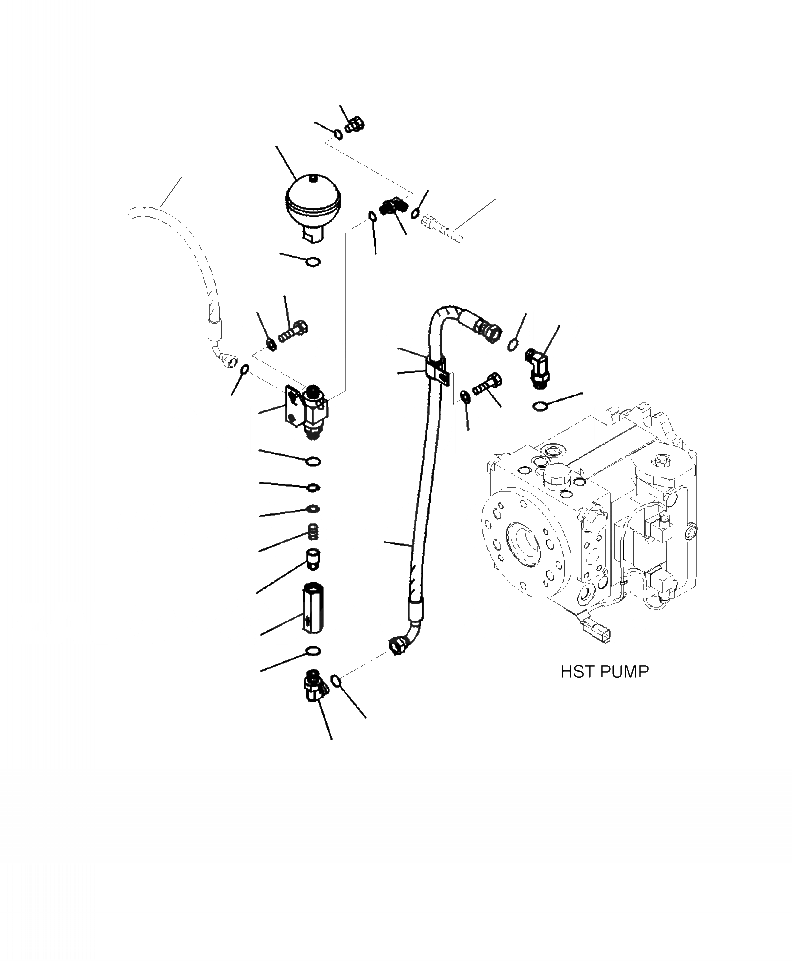 Схема запчастей Komatsu WA320-6 - H-9A ГИДРОЛИНИЯ PPC (ПРОПОРЦИОНАЛЬН. ГЛАВН. УПРАВЛ-Е) ТРУБЫ (/) ГИДРАВЛИКА