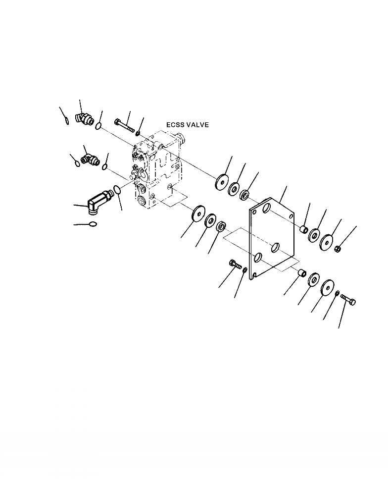 Схема запчастей Komatsu WA320-6 - H-A ECSS КЛАПАН КРЕПЛЕНИЕ ГИДРАВЛИКА