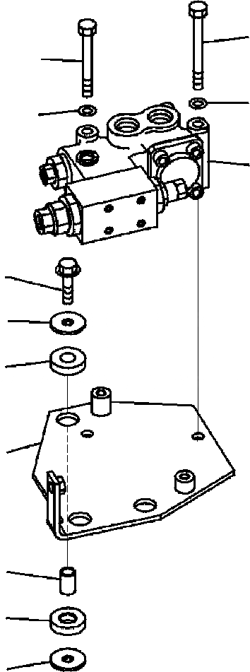 Схема запчастей Komatsu WA320-6 - H-A ОТСЕКАЮЩИЙ КЛАПАН КРЕПЛЕНИЕ ГИДРАВЛИКА
